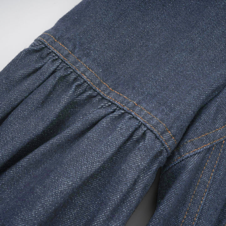 Avellia Mirabel Midnight Stitch Denim Mini Dress