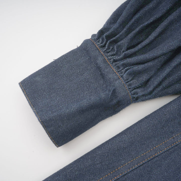 Avellia Mirabel Midnight Stitch Denim Mini Dress