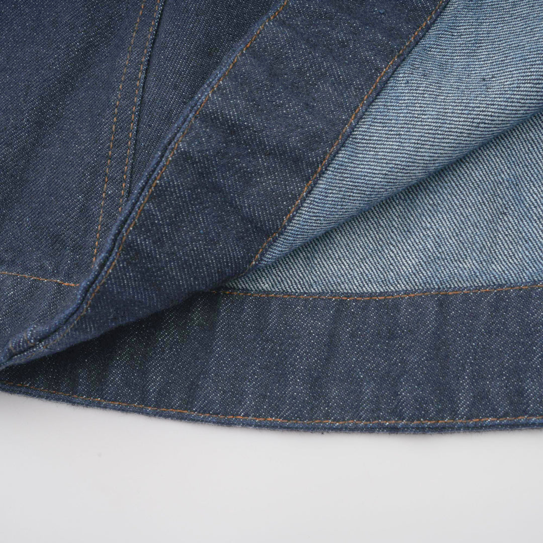 Avellia Mirabel Midnight Stitch Denim Mini Dress