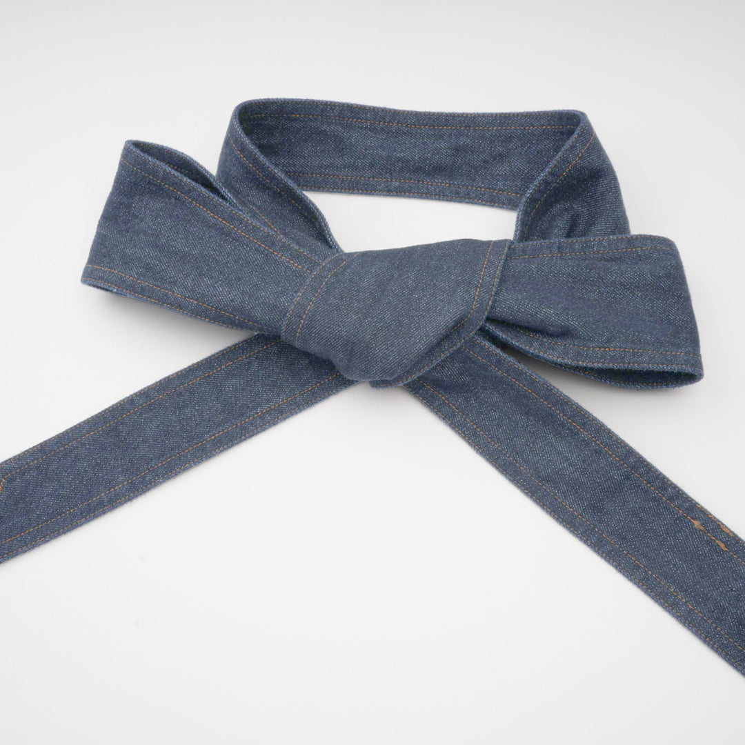 Avellia Mirabel Midnight Stitch Denim Mini Dress