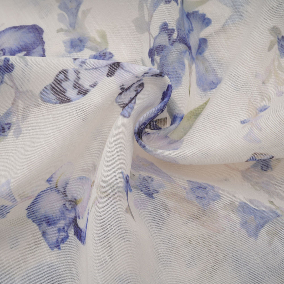 Avellia Rosalie Floral-Print Flared Chiffon Mini Dress