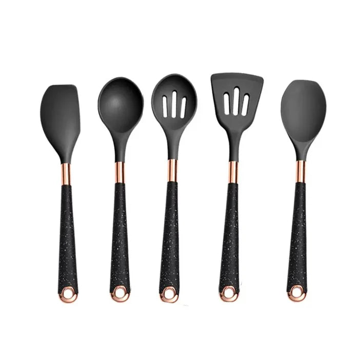 Kit Evelinne de Utensílios de Cozinha em Silicone