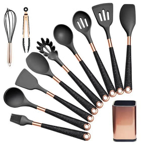 Kit Evelinne de Utensílios de Cozinha em Silicone