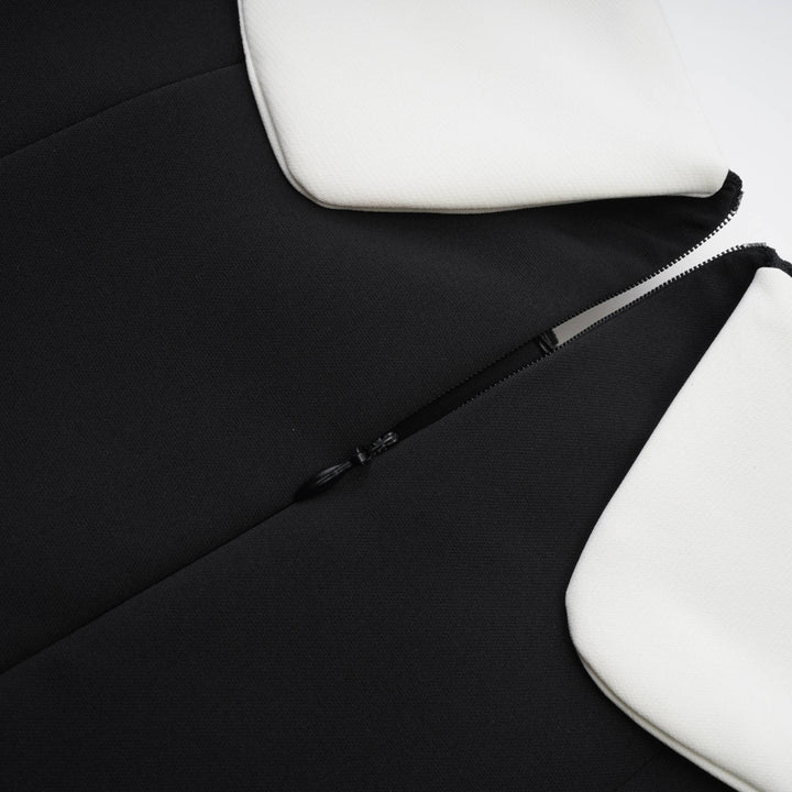 Avellia Deniece Noir Off-Shoulder Mini Dress