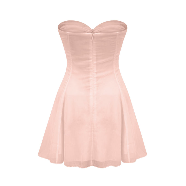 Avellia Émilienne Twilight Pleated Mini Dress