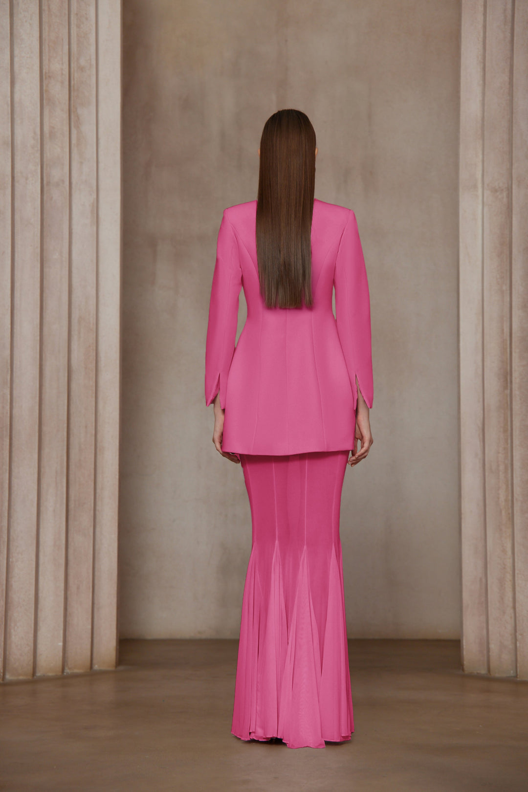 Enora Barrel Design Jacket & Skirt Set