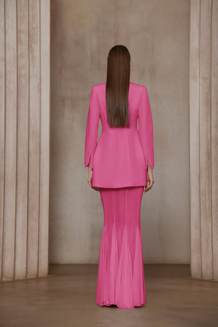 Enora Barrel Design Jacket & Skirt Set