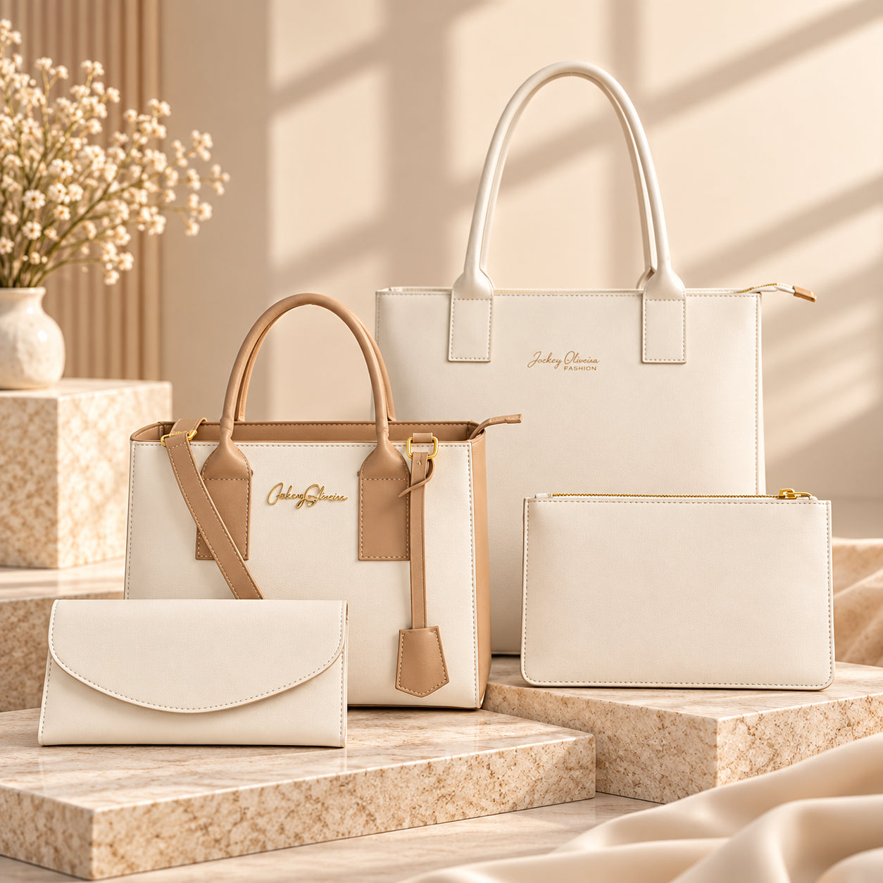 Kit de Bolsas Femininas Bellagio – 4 Peças