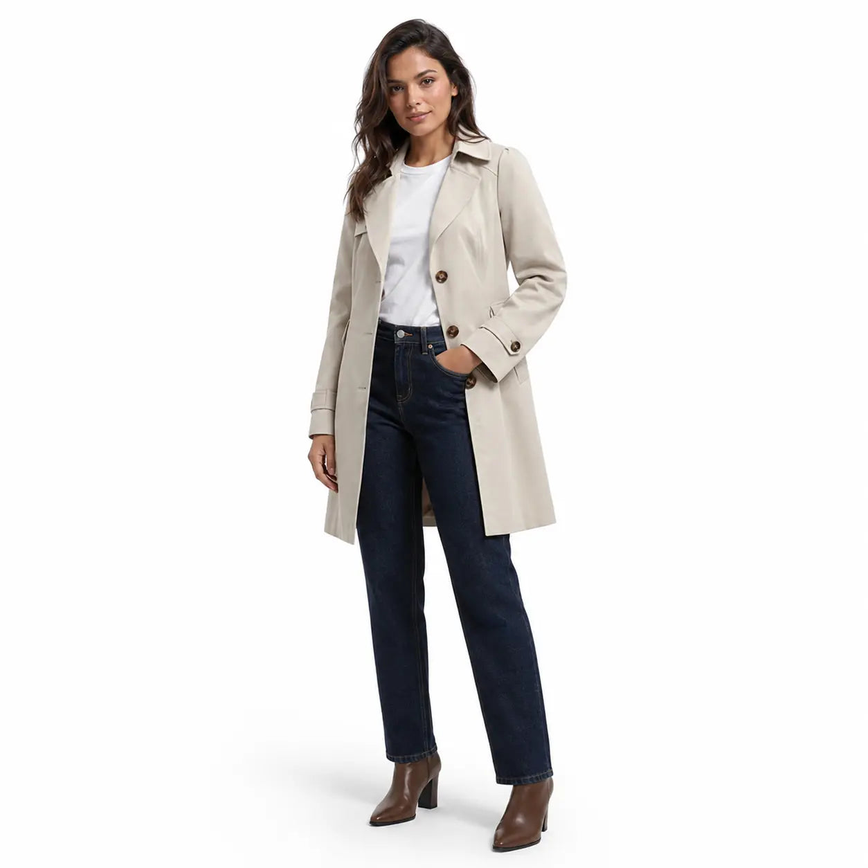 Jaqueta Feminina Premium Trench Coat Elegante