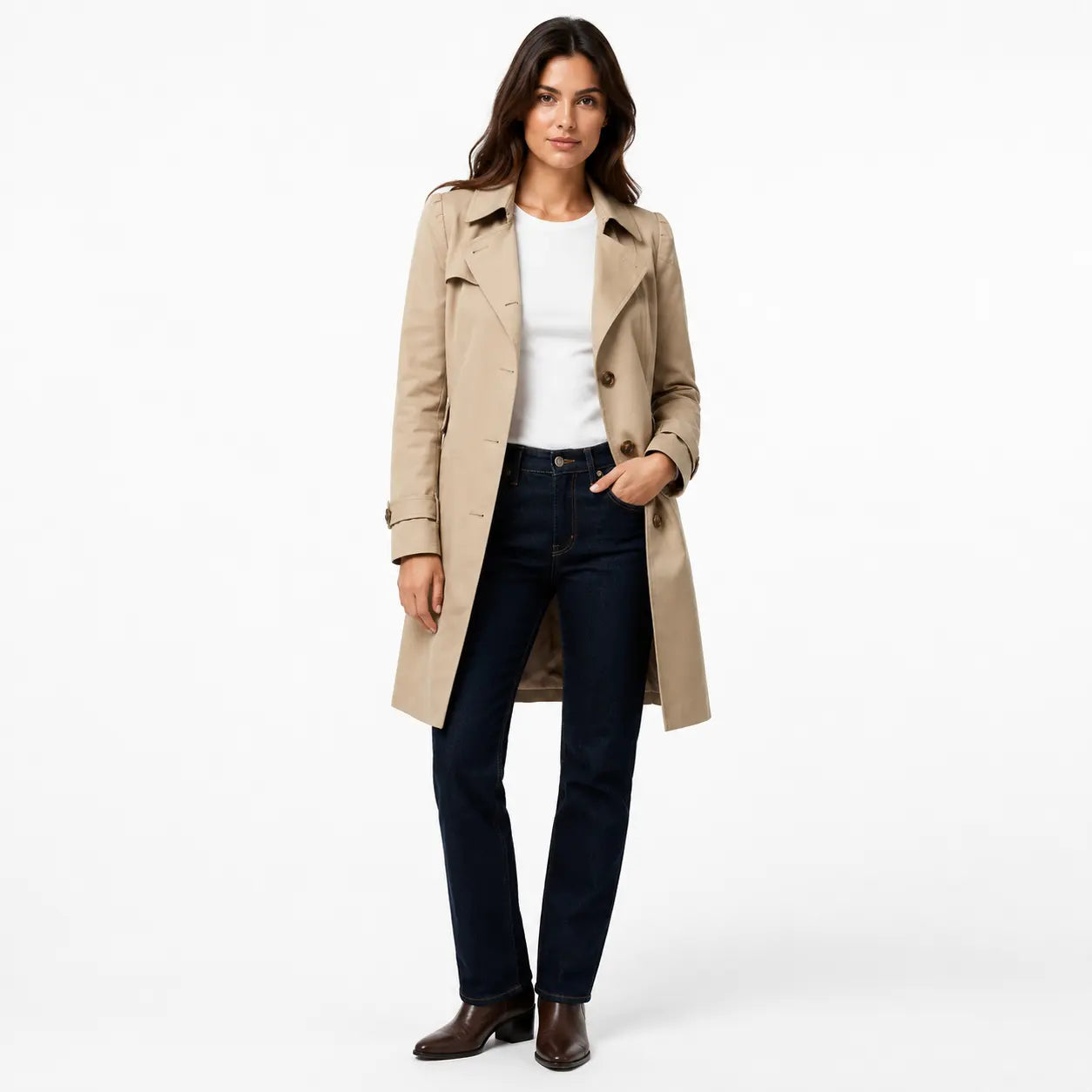 Jaqueta Feminina Premium Trench Coat Elegante
