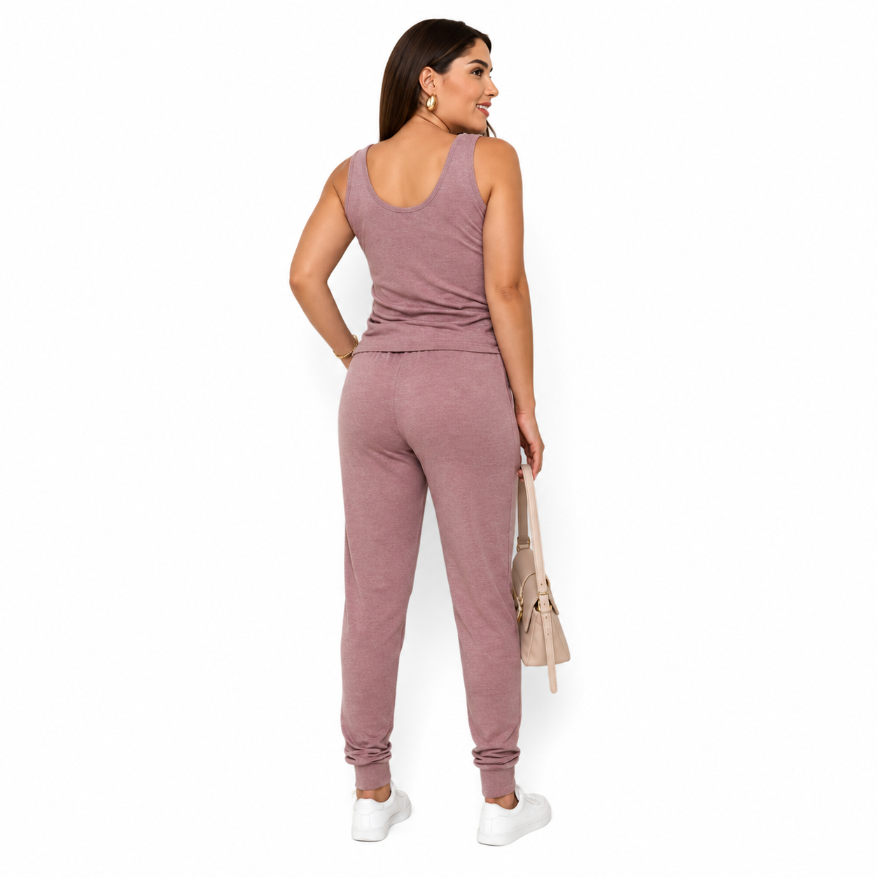 CONJUNTO FEMININO - 3 PEÇAS REGATA CARDIGAN E CALÇA - LANZINHA