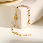 Kit 2 Pulseiras Rosário - Ouro 18k