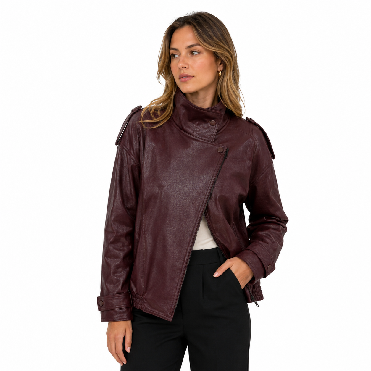 Jaqueta Evelinne Bordeaux Premium