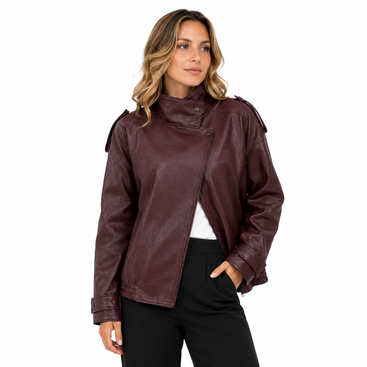 Jaqueta Evelinne Bordeaux Premium
