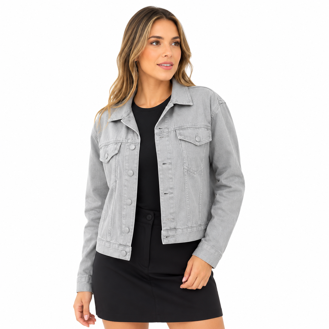 Jaqueta Evelinne Jeans - Feminina Premium
