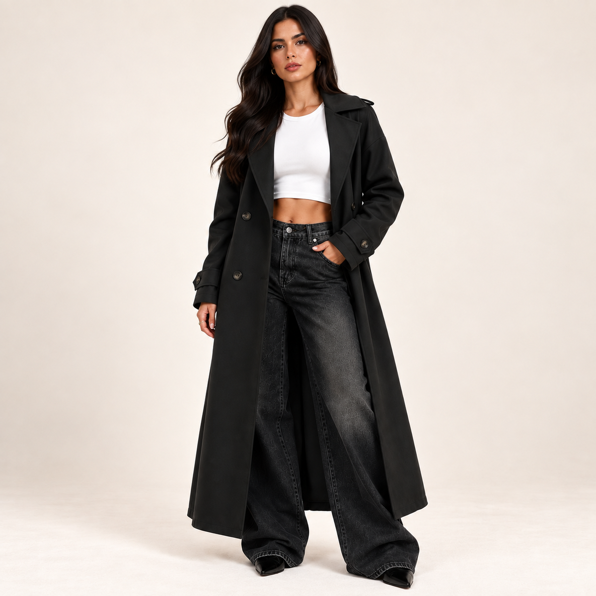 Sobretudo Feminino Siena Noir