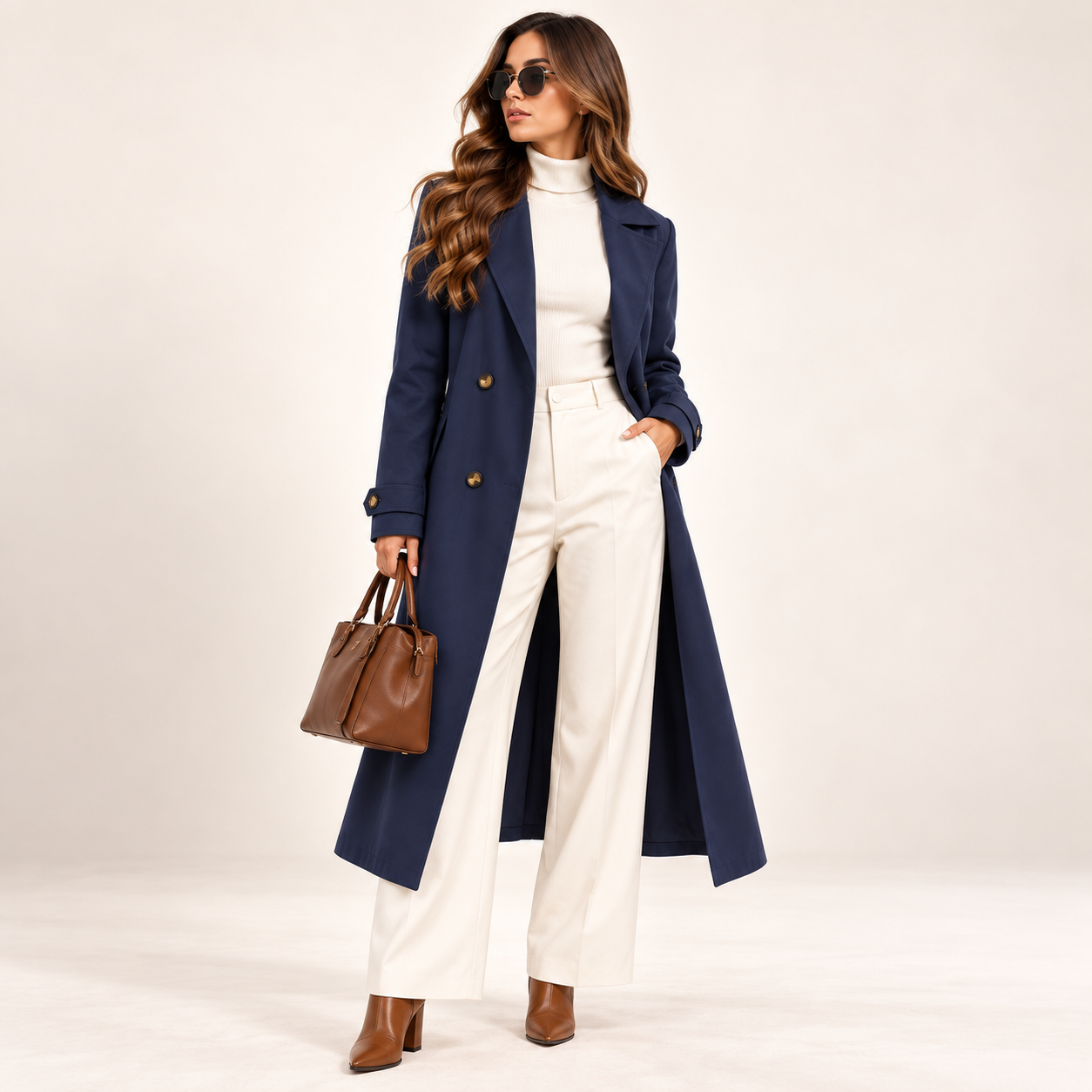 Sobretudo Feminino Verona Azul Marinho