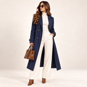 Sobretudo Feminino Verona Azul Marinho