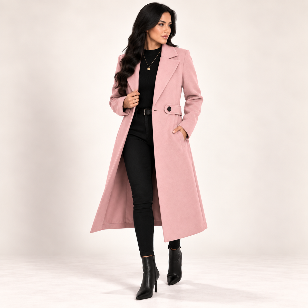 Sobretudo Feminino Rosé Paris