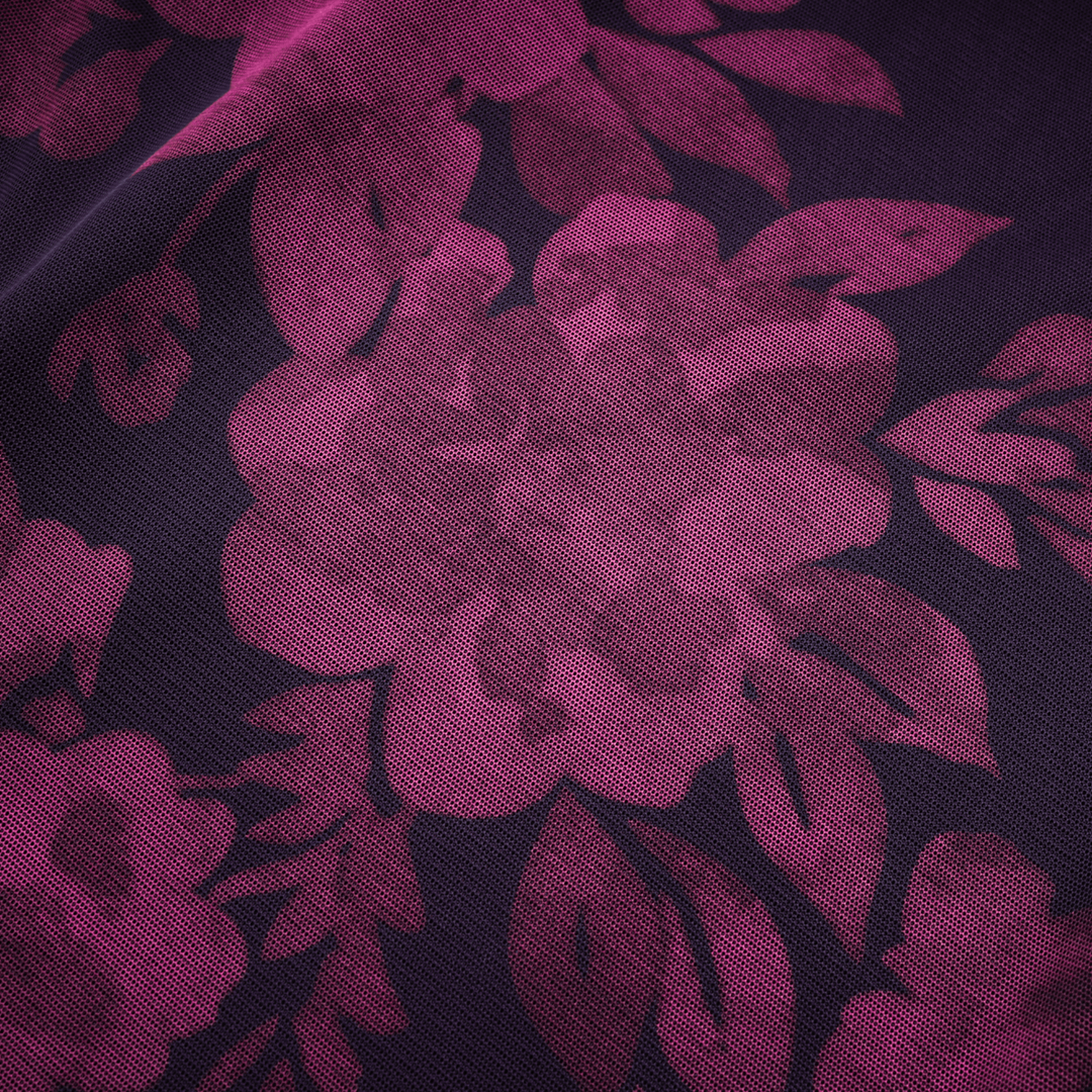 Avellia Violet Bloom Floral Midi Dress