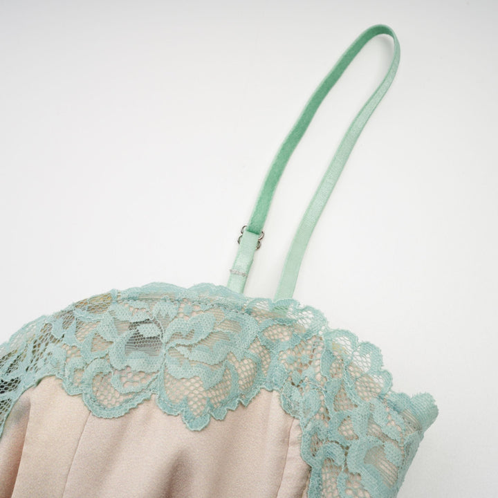 Avellia Marigold Floral Lace-Trim Midi Dress