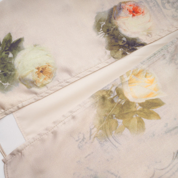 Avellia Marigold Floral Lace-Trim Midi Dress