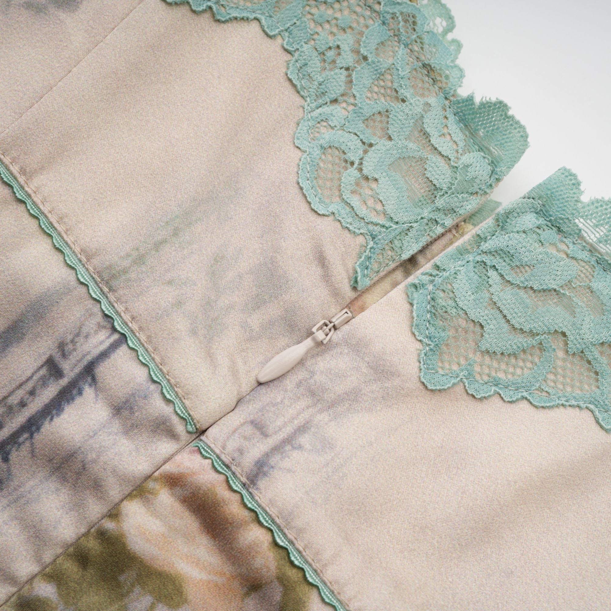 Avellia Marigold Floral Lace-Trim Midi Dress