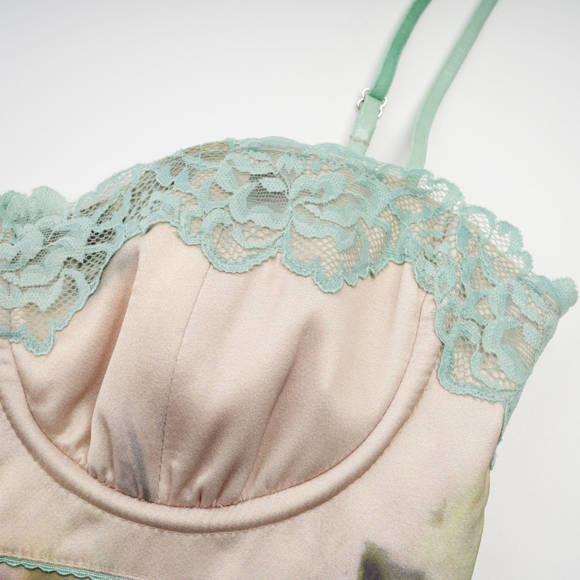 Avellia Marigold Floral Lace-Trim Midi Dress