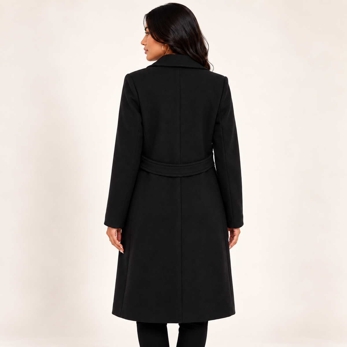 Sobretudo Feminino Ravena Preto