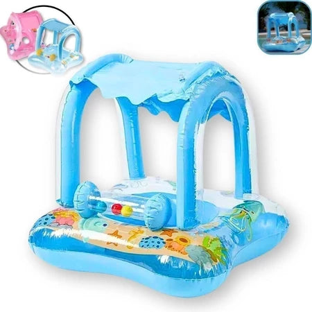 Boia Infantil Premium com Cobertura UV e Chocalho Interativo