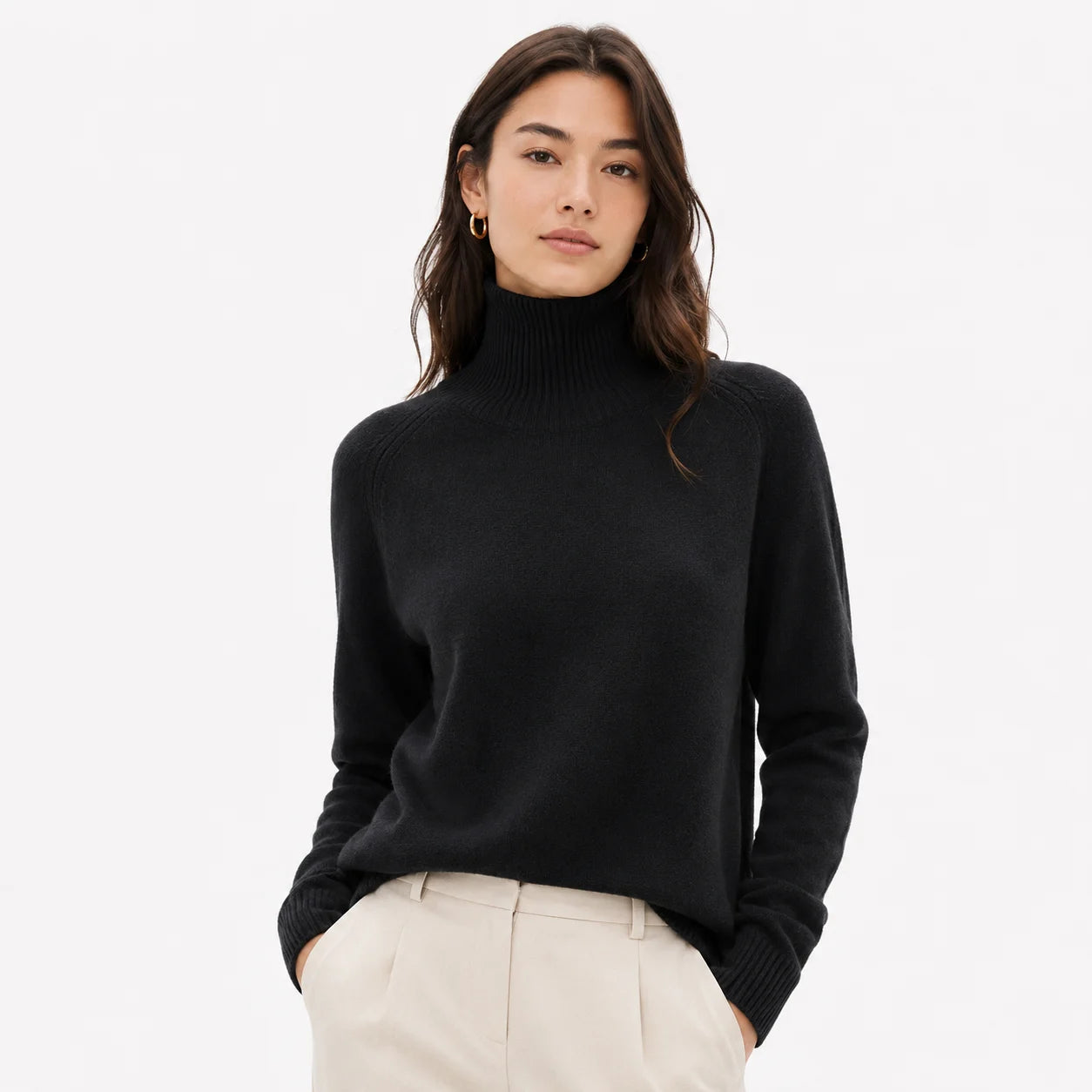 Suéter Feminino de Inverno | Lã Gola Alta