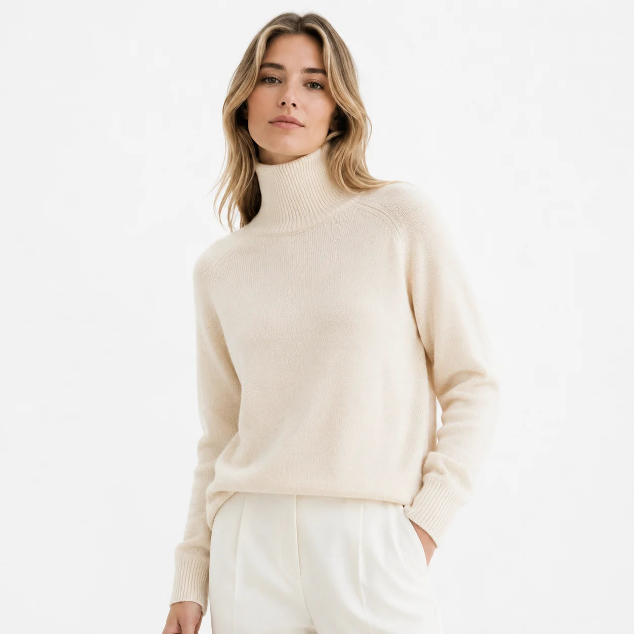Suéter Feminino de Inverno | Lã Gola Alta