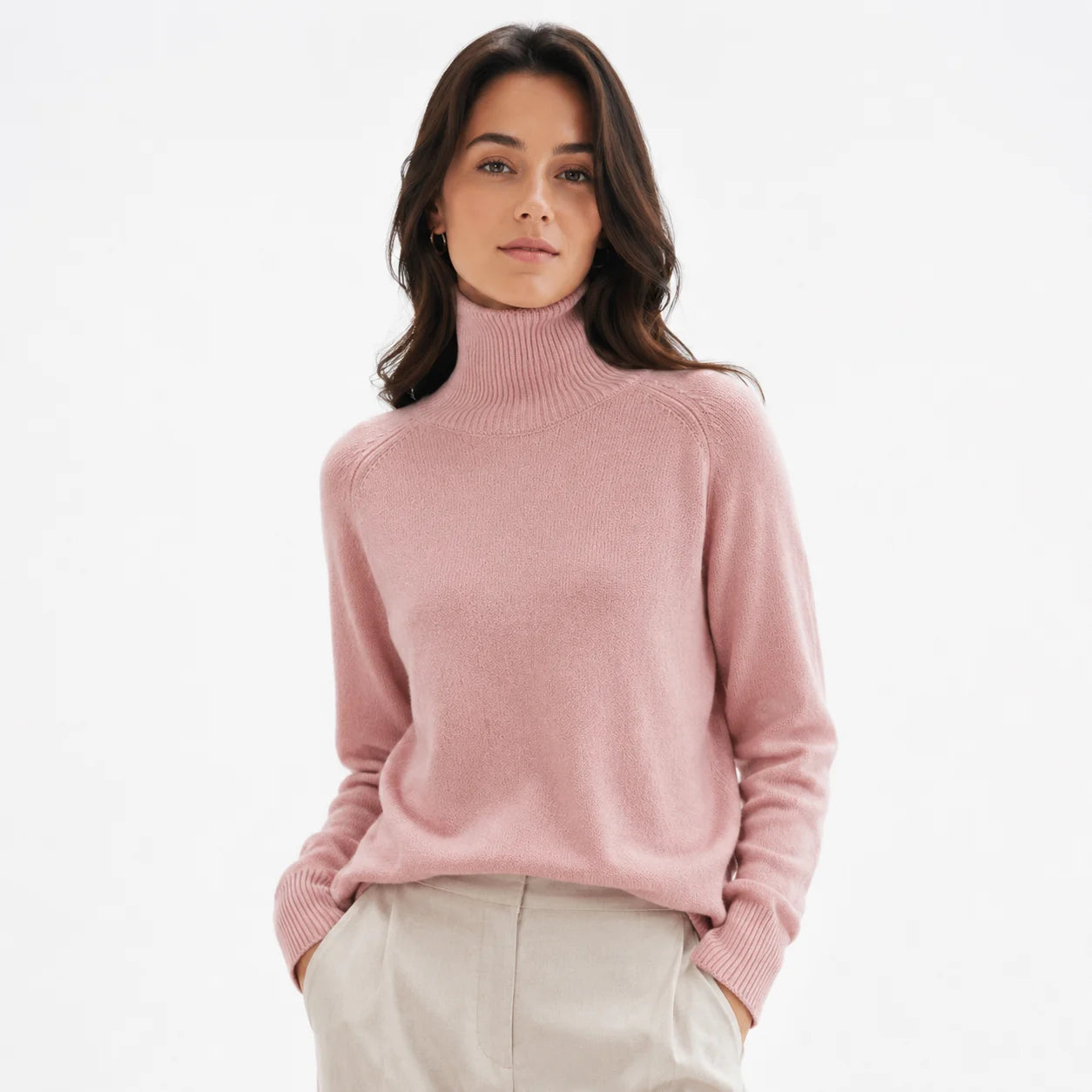 Suéter Feminino de Inverno | Lã Gola Alta