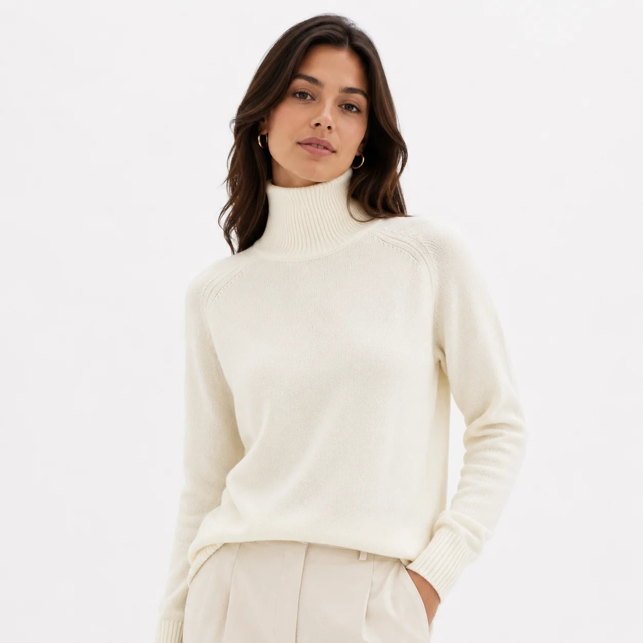 Suéter Feminino de Inverno | Lã Gola Alta