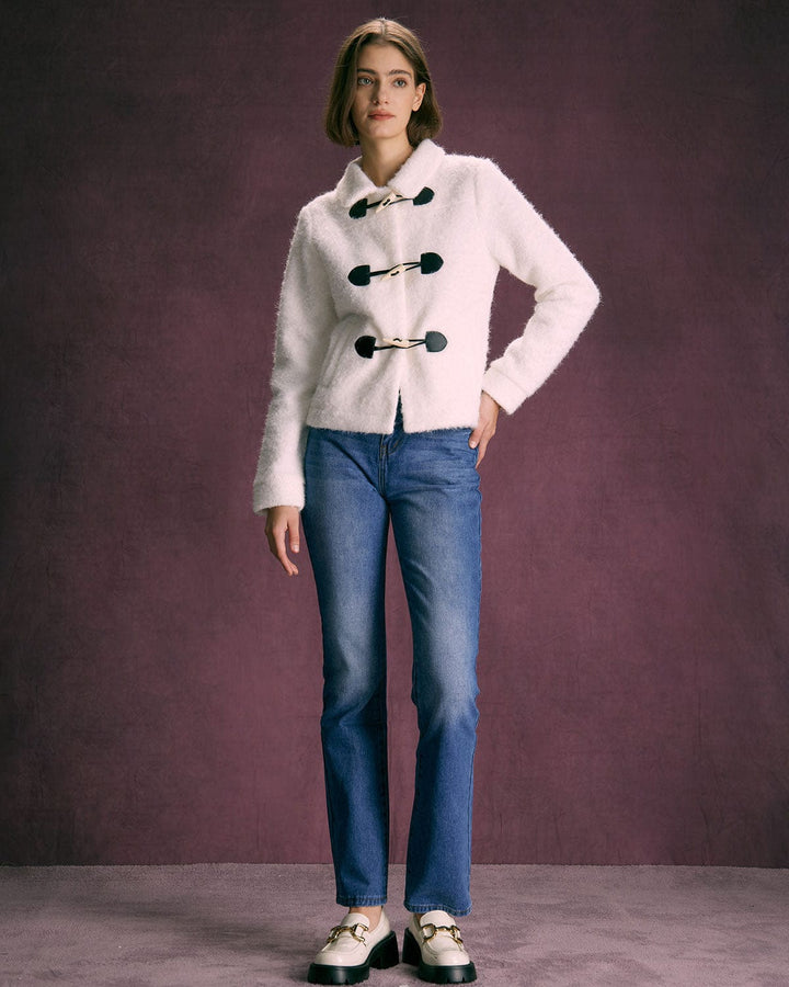 The Lyra Horn Button Long Sleeve Jacket