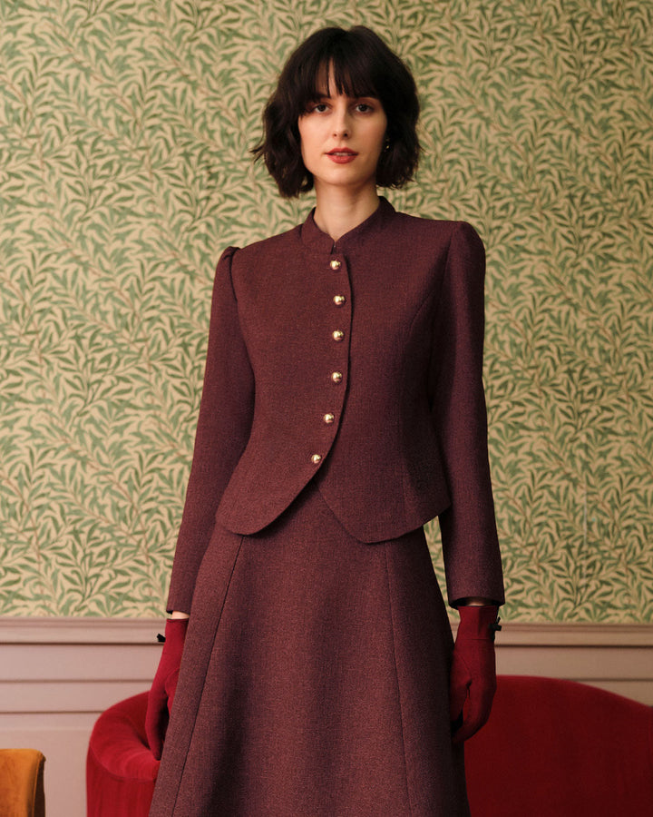 The Icon Retro Single-breasted Tweed Jacket