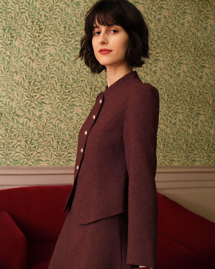 The Icon Retro Single-breasted Tweed Jacket