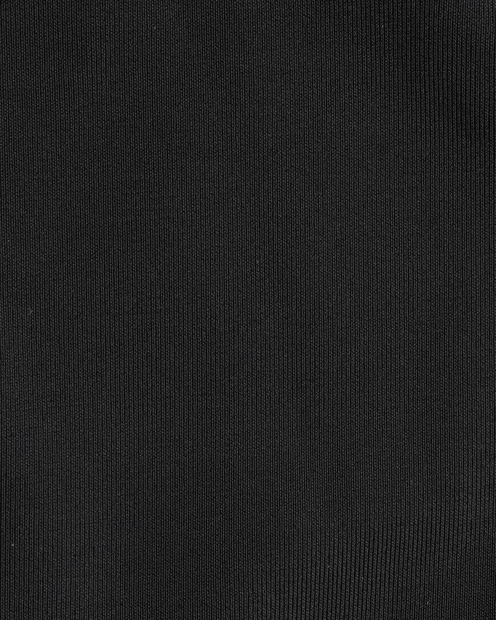 Black Contrasting Bralette Bikini Sets