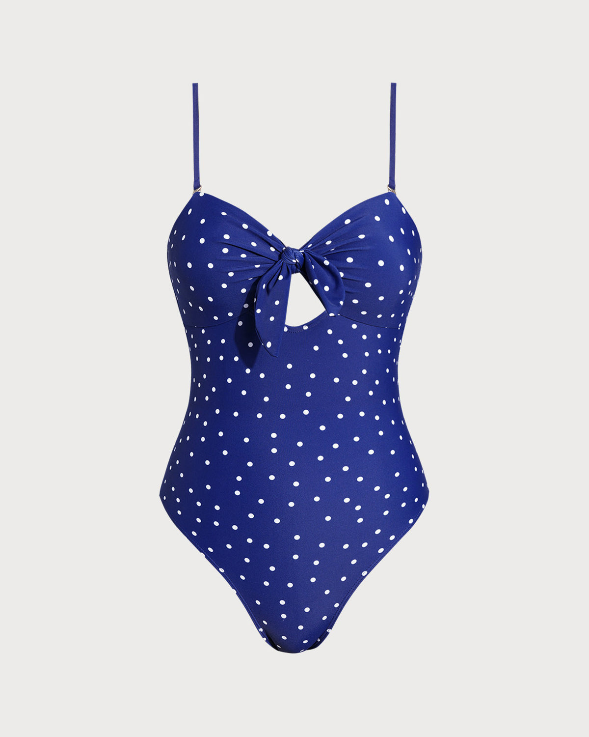 Blue Polka Dot One Piece Swimwear