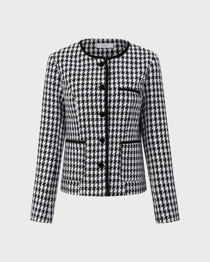 The Opal Single-Breasted Pocket Tweed Jacket