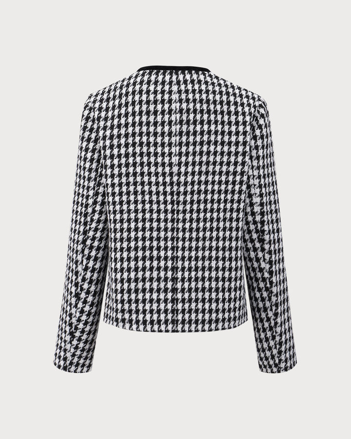 The Opal Single-Breasted Pocket Tweed Jacket