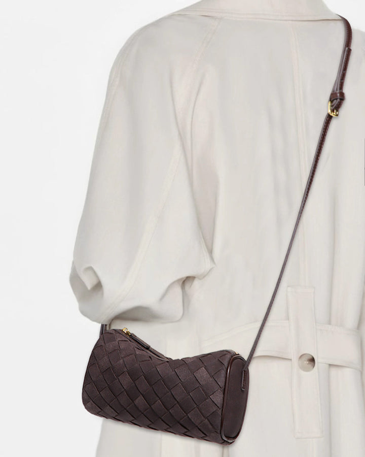 Brown PU Leather Handbag