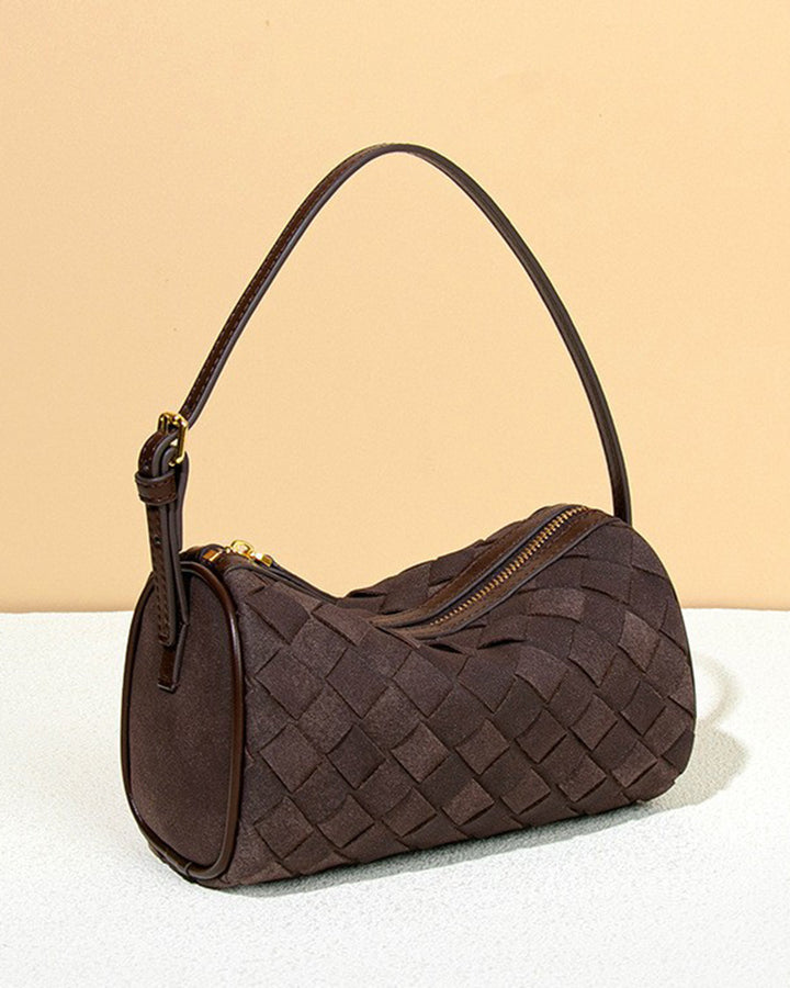 Brown PU Leather Handbag