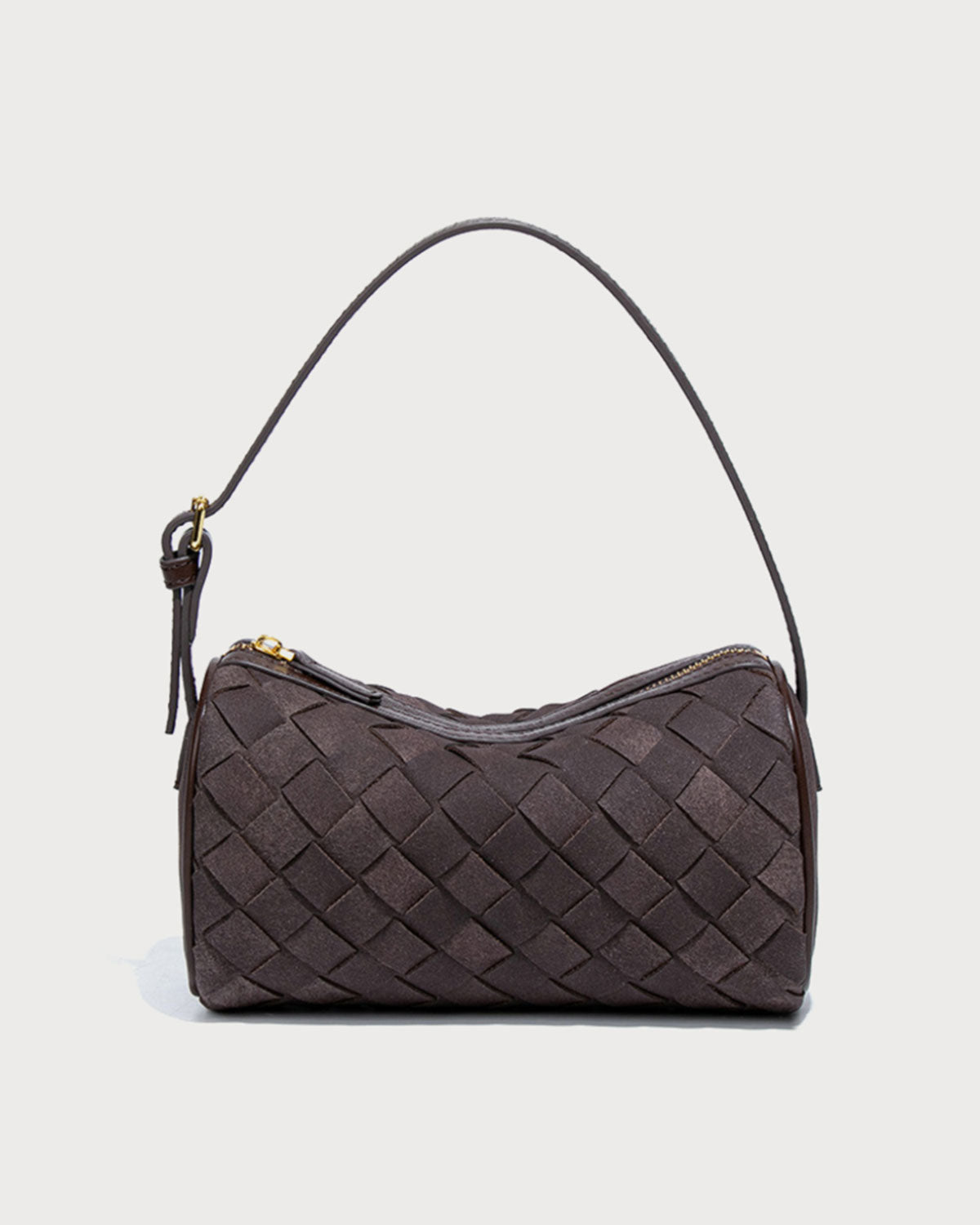 Brown PU Leather Handbag