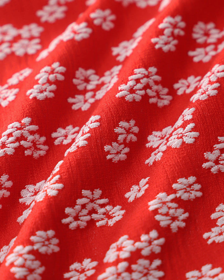 Red Floral Bralette Bikini Set