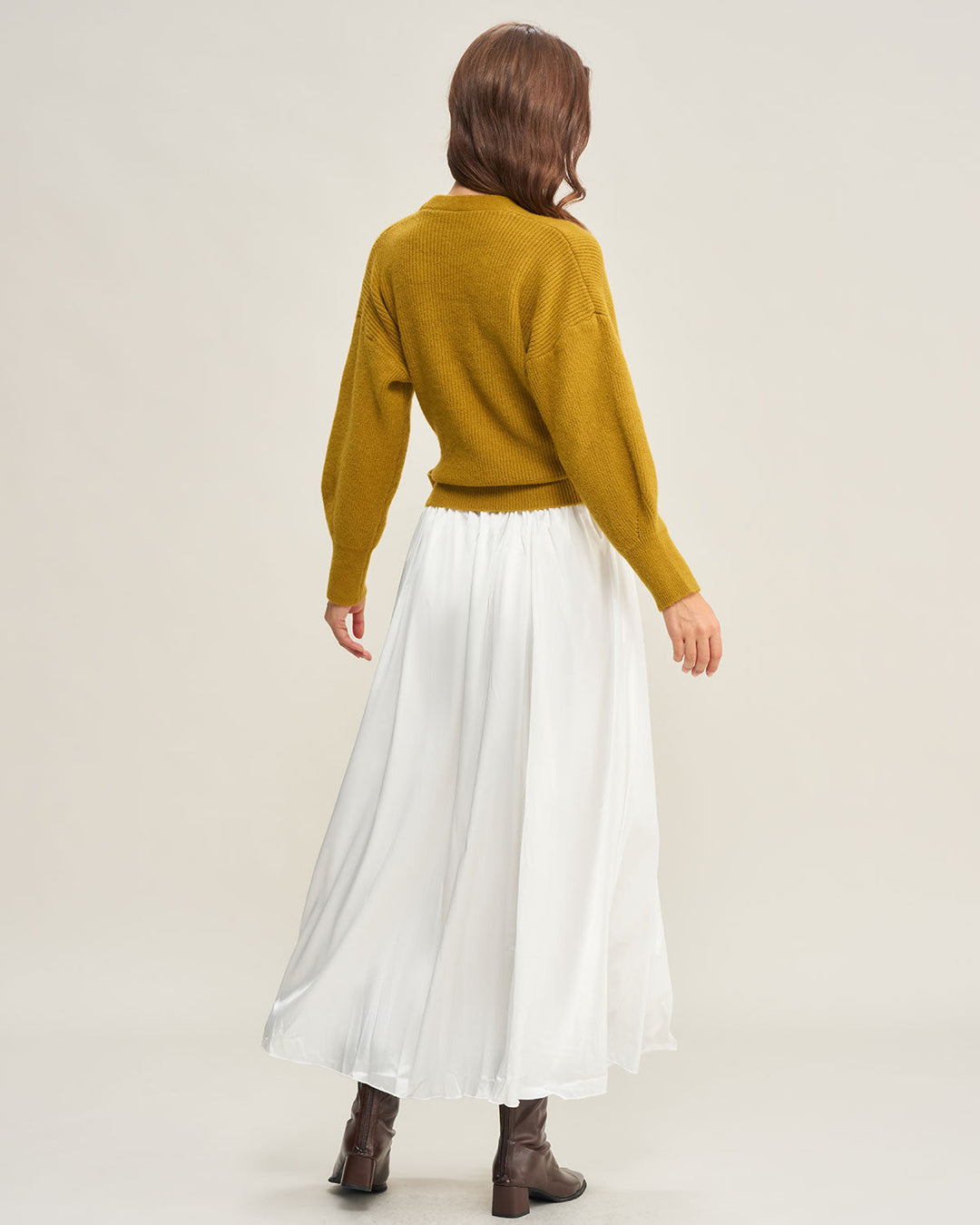 Ginger V Neck Drawstring Knit Cardigan