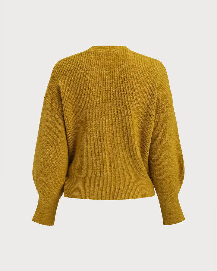 Ginger V Neck Drawstring Knit Cardigan