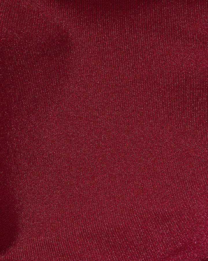 Red Triangle Drawstring Bikini Set