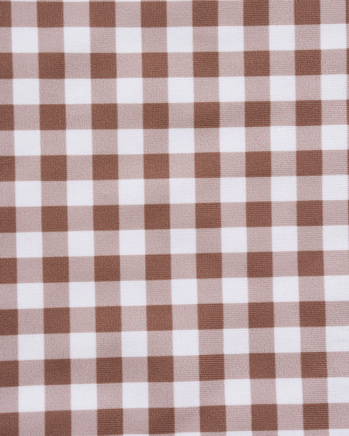 Coffee Plaid One Piece Swimwear