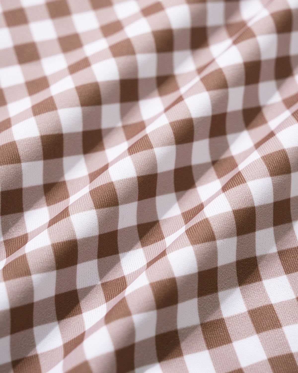 Coffee Plaid One Piece Swimwear